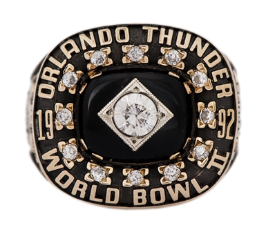 1992 Orlando Thunder World League Of American Football Division Champions Ring
